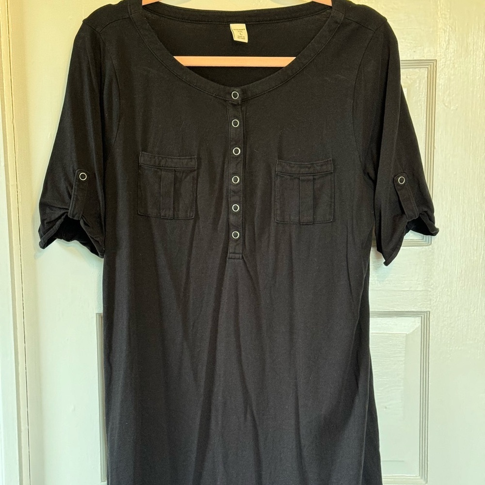 Black T-Shirt Dress